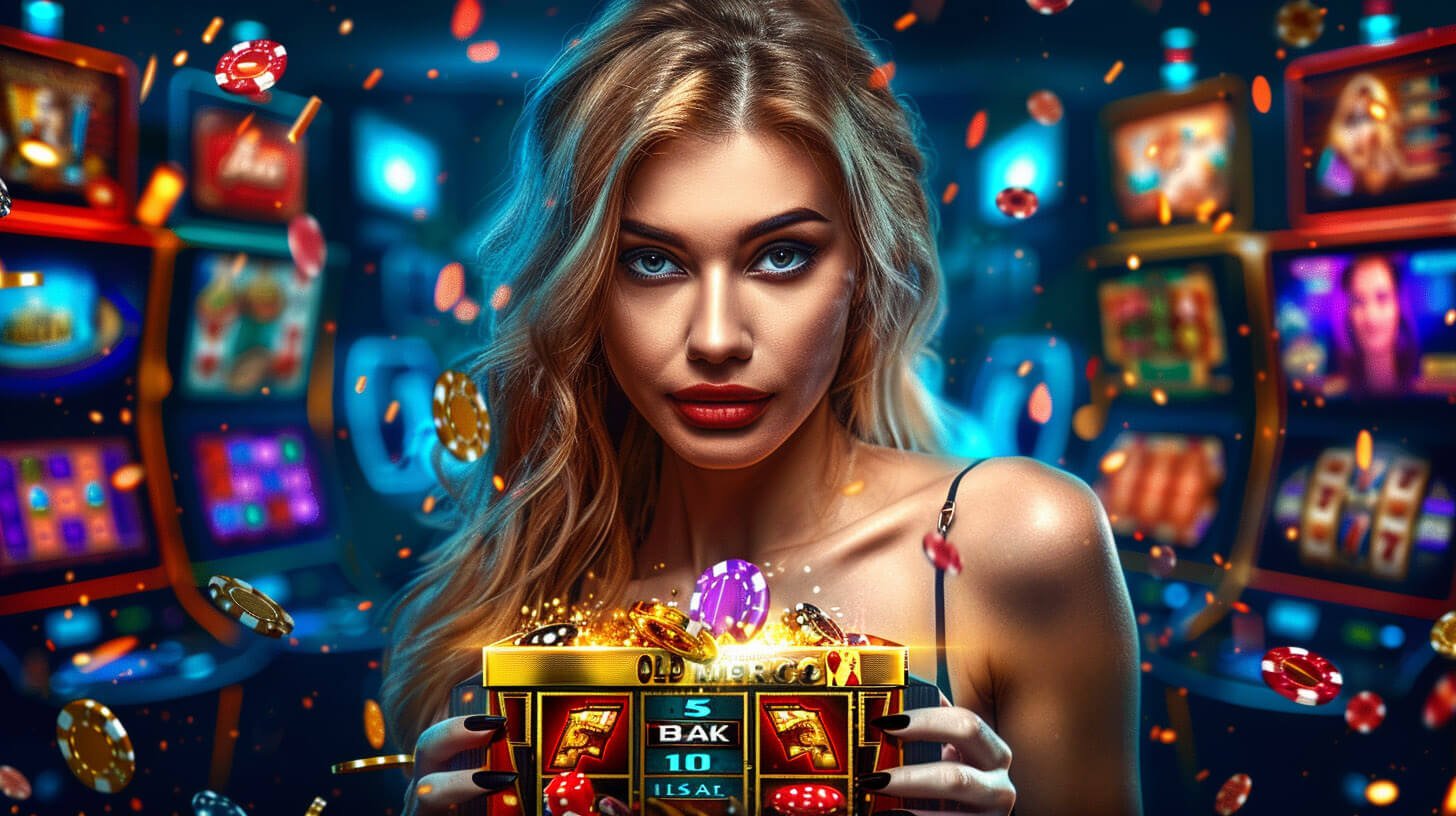sloat Live Roulette Blackjack table dealer ကစားနေသောပုံ